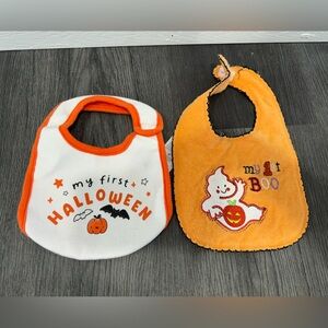 Set of 2 my first Halloween bibs - great condition